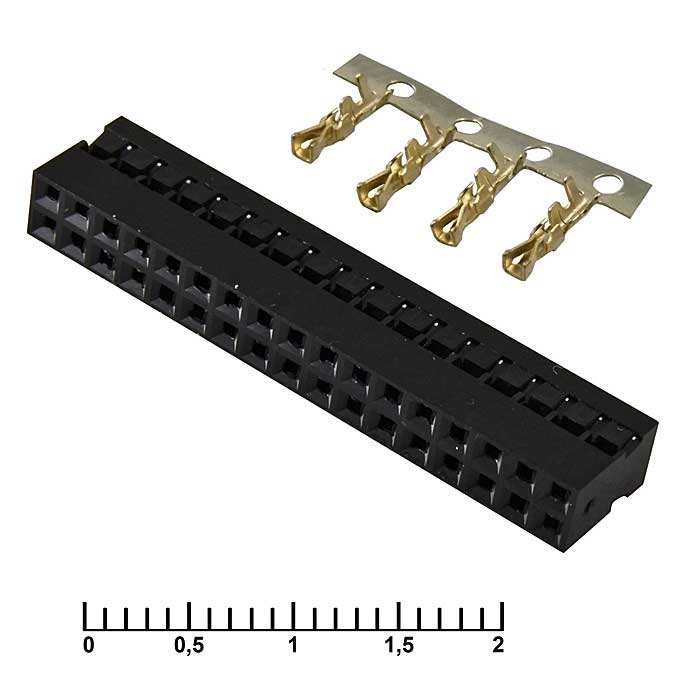 Штыри и гнезда для плат 2.00мм BLD2 2x17 