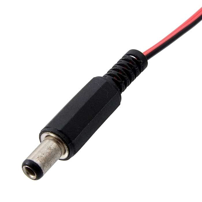 Разъемы питания штырьковые 5,5* 2,5mm 1m 