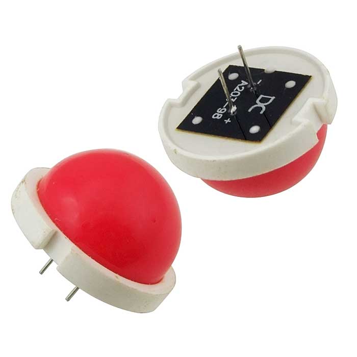 Цифровые индикаторы 20mm  2V 120mcd red 