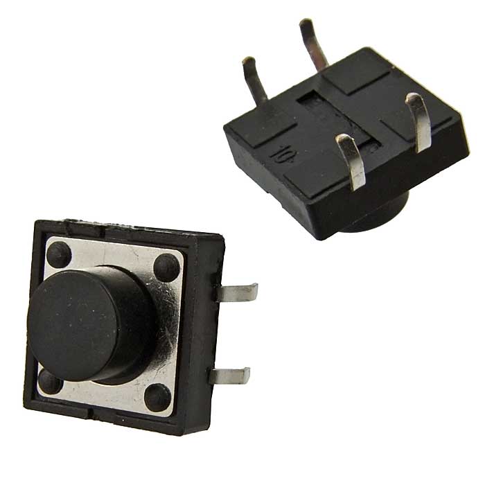Тактовые кнопки KAN1211-0751B б/отв 12x12x7 mm RUICHI