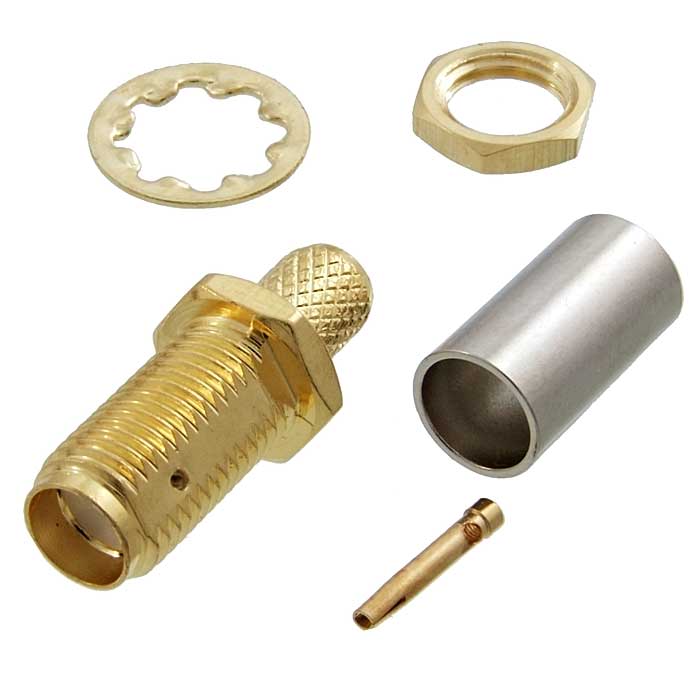 Высокочастотные разъемы SMA-C58J gold RUICHI