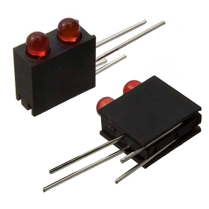 Светодиоды в корпусе 3mm*2  1.5-5v 4 Lm  red  15 