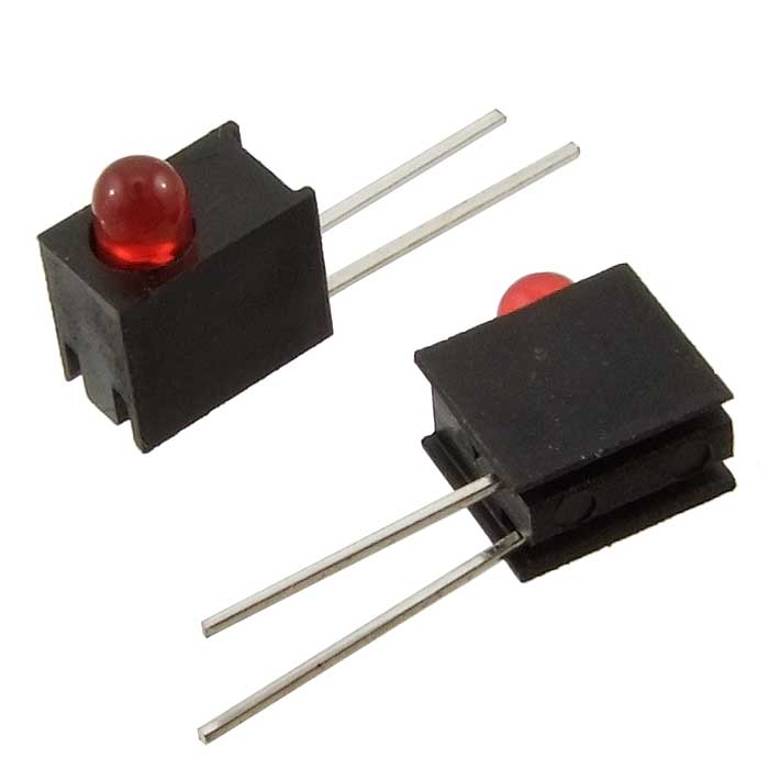 Светодиоды в корпусе 3mm*1  1.5-5v 4Lm  red   15 
