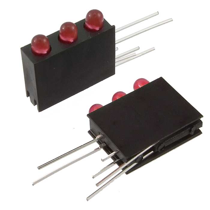 Светодиоды в корпусе 3mm*3  1.5-5v 4Lm  red   15 