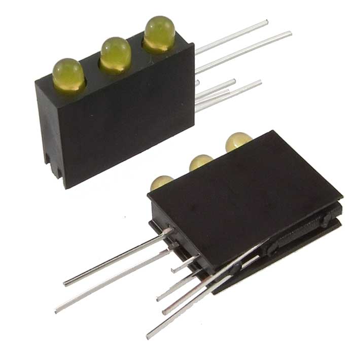 Светодиоды в корпусе 3mm*3  1.5-5v 4Lm  yellow   15 