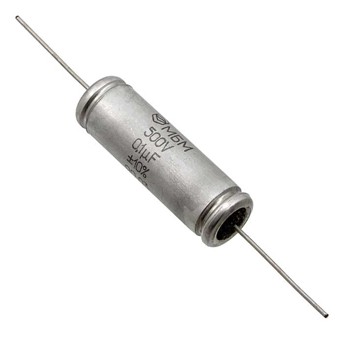 Металлобумажные конденсаторы МБМ-500 В    0.1  мкф 