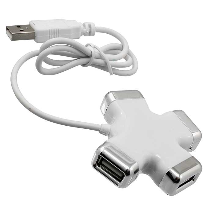 USB разветвители и адаптеры 4-PORT USB2.0 HUB 