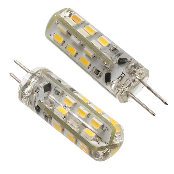 Автомобильное освещение G4 AC-DC 12V 24LED 3014 9Lm 1,3W WW 