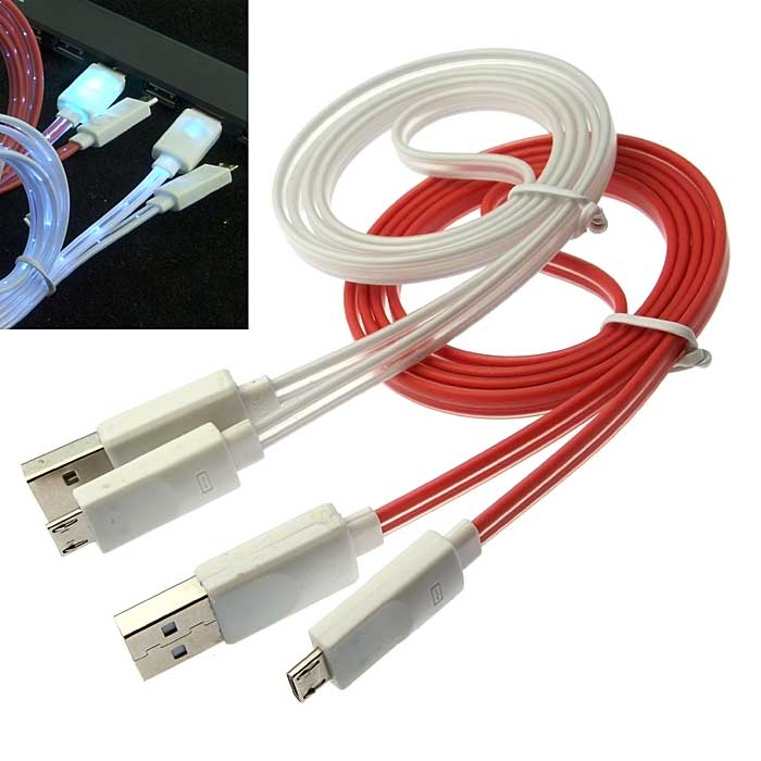 Шнуры для мобильных устройств USB to MicroUSB light line1m 