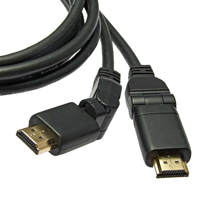HDMI / DVI шнуры HDMI to HDMI 360* 1.4v OFC 10m 