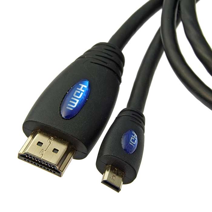 HDMI / DVI шнуры Micro-HDMI to HDMI 1.4v OFC 1m 
