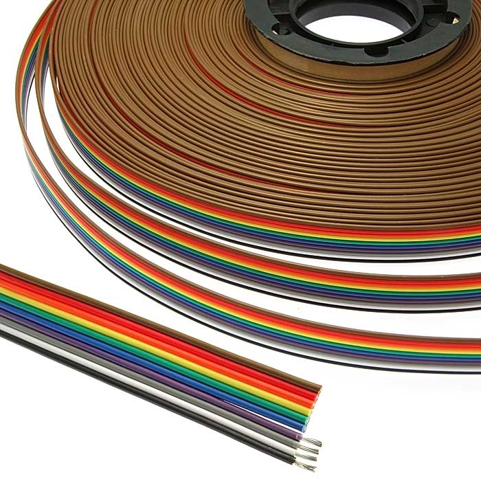 Шлейф RC-10 Color 22AWG Cu pitch 1.7 mm RUICHI