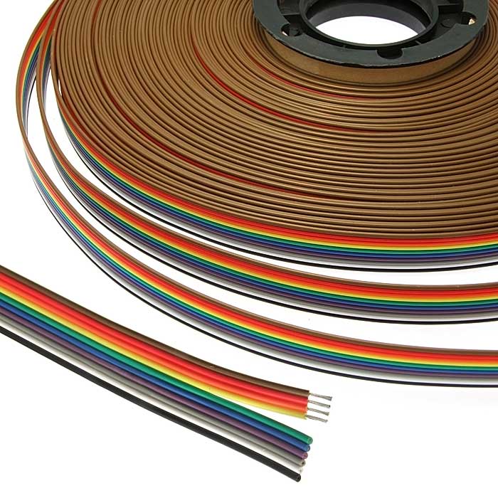 Шлейф RC-10 Color 24AWG Cu pitch 1.5 mm RUICHI