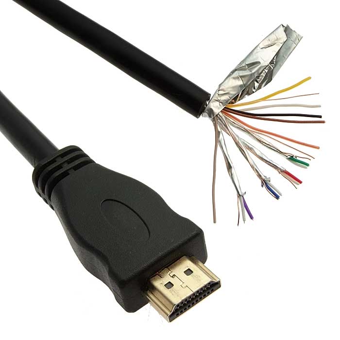 HDMI / DVI шнуры Кабель HDMI 1М с одиним разъемом 