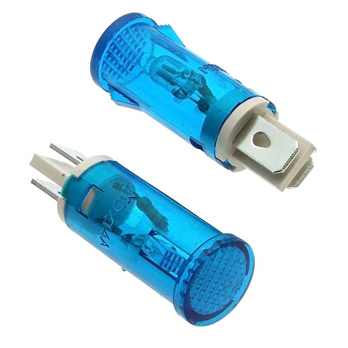 Лампочки неоновые в корпусе MDX-14  blue RUICHI