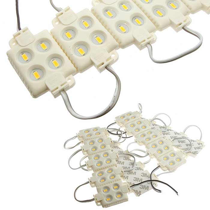 Светодиодные модули подсветки 5730 4LED  12V 2W W-W IP65 