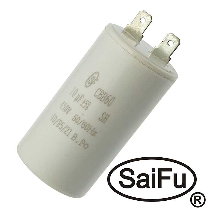 Пусковые конденсаторы CBB60  10uF  450V (SAIFU) SAIFU