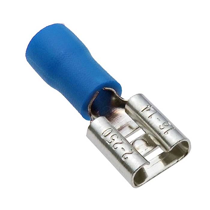 Клеммы ножевые изолированные FDD2-250 blue RUICHI