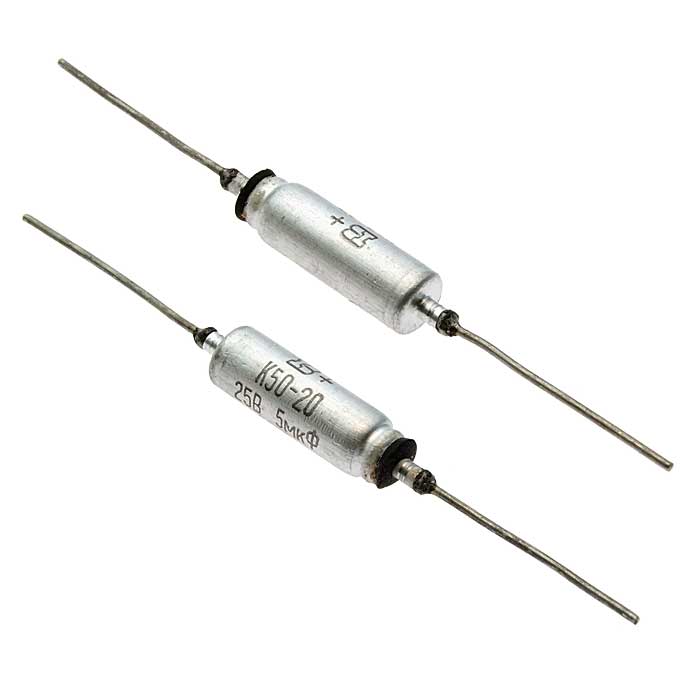Электролитические конденсаторы К50-20     25 В     5 мкф 