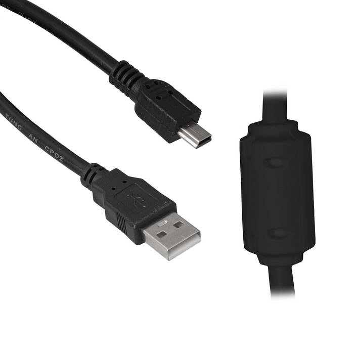 Компьютерные шнуры USB2.0 A(m)-mini USB B(m) FB 1.8m RUICHI