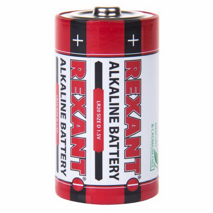 Батарейки 30-1020 Алкалиновая батарейка D/LR REXANT