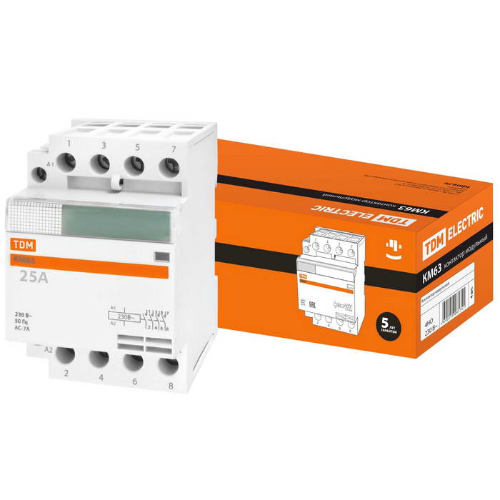 Контакторы КМ63/4-25 4НО 230В АС TDM