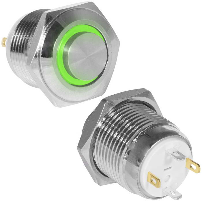 Кнопки антивандальные GQ16H-10E/J/G/N off-(on) RUICHI