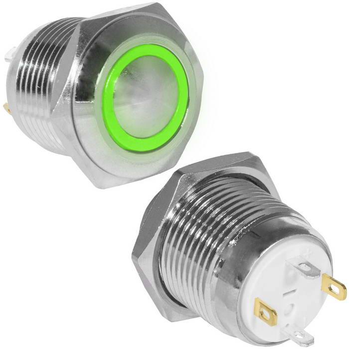 Кнопки антивандальные GQ16B-10E/J/G/N off-(on) RUICHI