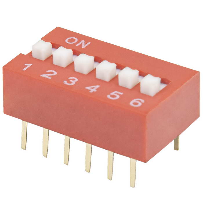 DIP переключатели DS-06 (SWD1-6) RUICHI