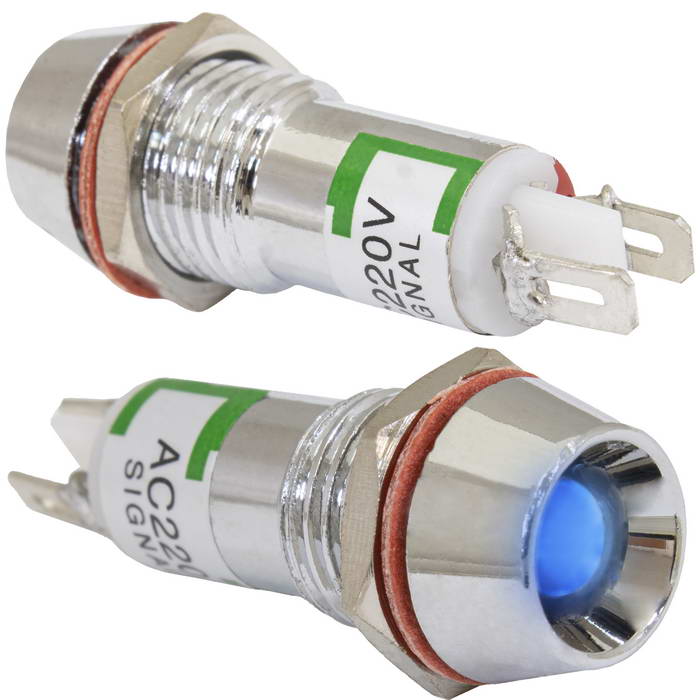 Светодиоды в корпусе L-616-B  220v (10mm) RUICHI
