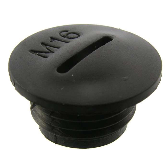Заглушки для кабельных вводов Заглушка MG-16 Черный пласти 