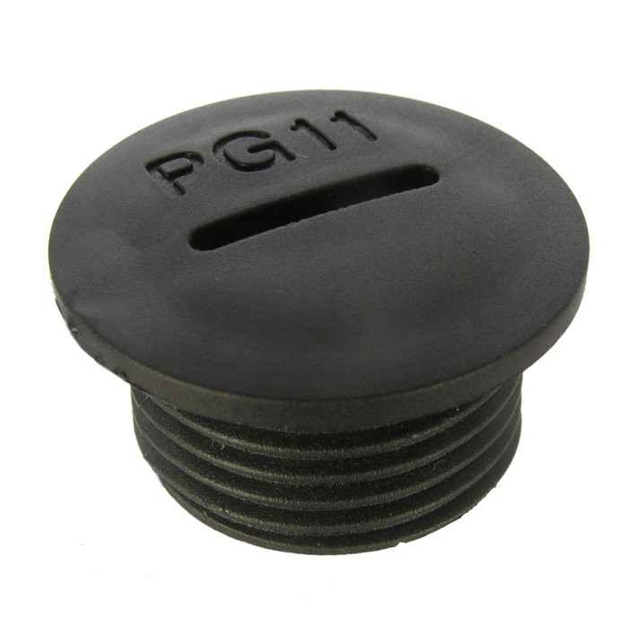 Заглушки для кабельных вводов Заглушка PG11 Черный пластик 