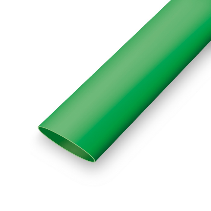 Термоусадка самозатухающая ТУТ нг 10/5 мм, зеленая RUICHI