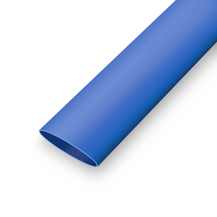 Термоусадка самозатухающая ТУТ нг 10/5 мм, синяя RUICHI