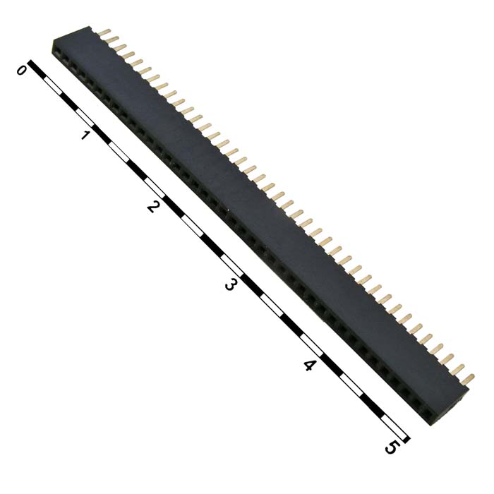 Штыри и гнезда для плат 1.27мм PBL-1x40 