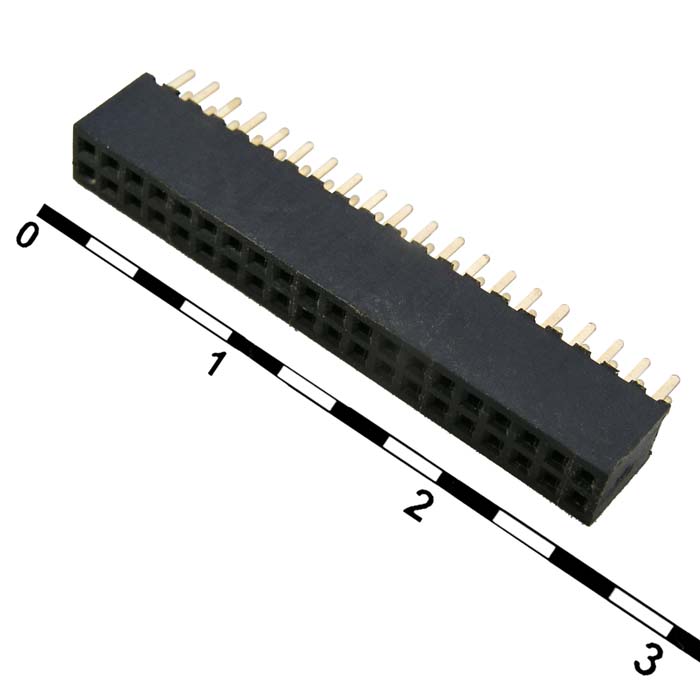 Штыри и гнезда для плат 1.27мм PBL-2x20 