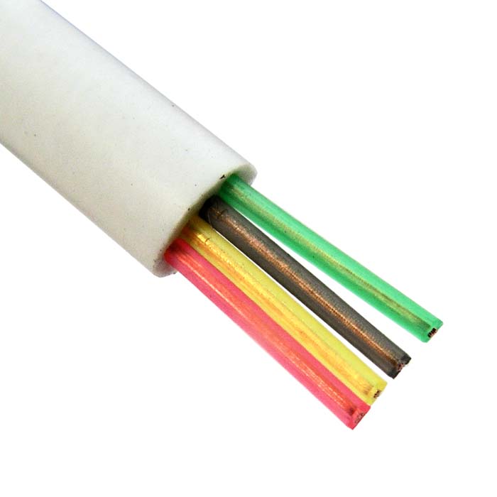 Телефонный кабель PVC2.2*4.70mm белый (100м) RUICHI