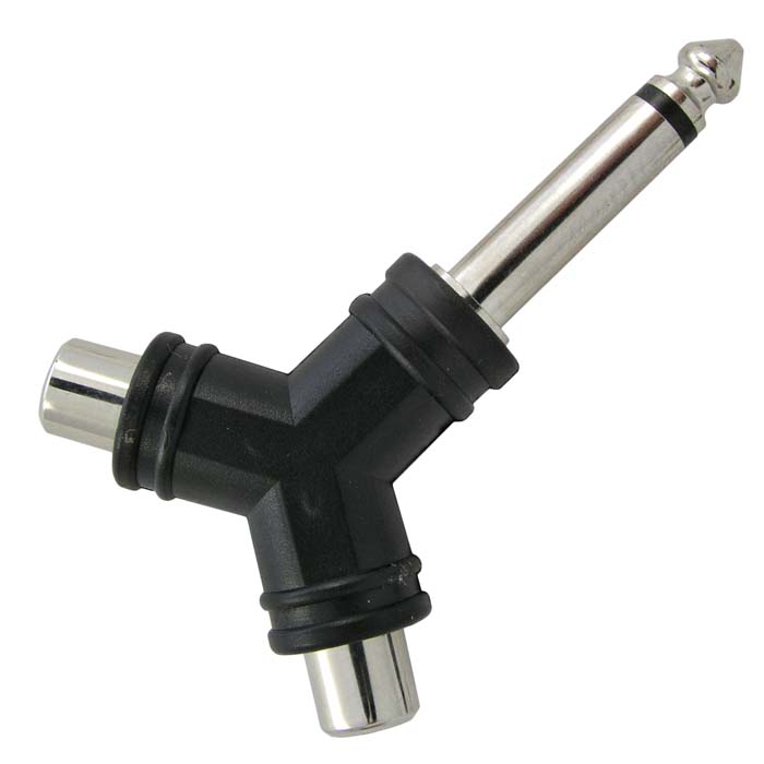 Переходные разъемы 7-0315 / 6.35 mono-2*RCA 