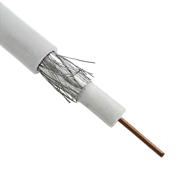 Коаксиальный кабель RG-6U white (100m) RUICHI