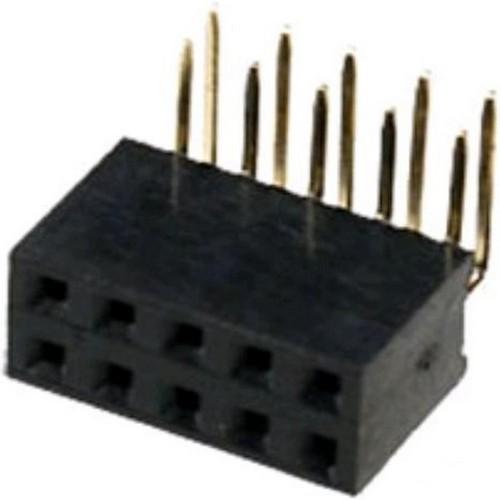 Штыри и гнезда для плат 2.54мм DS1024-2x5R2 CONNFLY