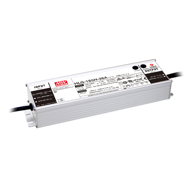 AC/DC драйверы LED HLG-185H-24A MW