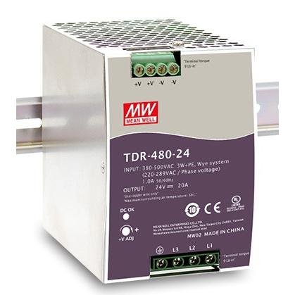 Источники питания на DIN-рейку TDR-480-24 MW