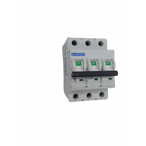 Модульные Автоматический выключатель миниатюрный MCB21B-6-3C10AC 3P 10A C 6kA AC 3х модуль Elcomtech