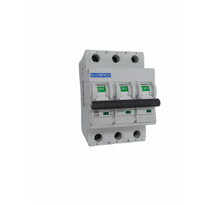 Модульные Автоматический выключатель миниатюрный MCB21B-6-3C40AC 3P 40A C 6kA AC 3х модуль Elcomtech