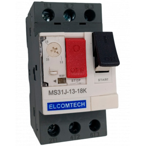 Модульные Автомат защиты двигателя MS31J-13-18K 13-18A 2х модуль Elcomtech