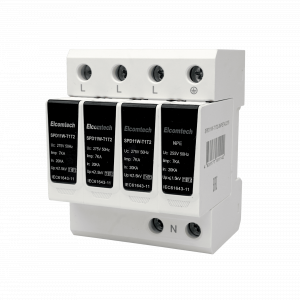 Модульные Устройство защиты импульсных перенапряжений SPD11W-T1T2-3NPE7AC275 T1T2 3+NPE 50kA 275V 4х модуль Elcomtech