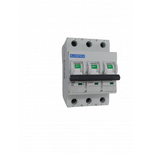 Модульные Автоматический выключатель миниатюрный MCB21B-6-3C6AC 3P 6A C 6kA AC 3х модуль Elcomtech