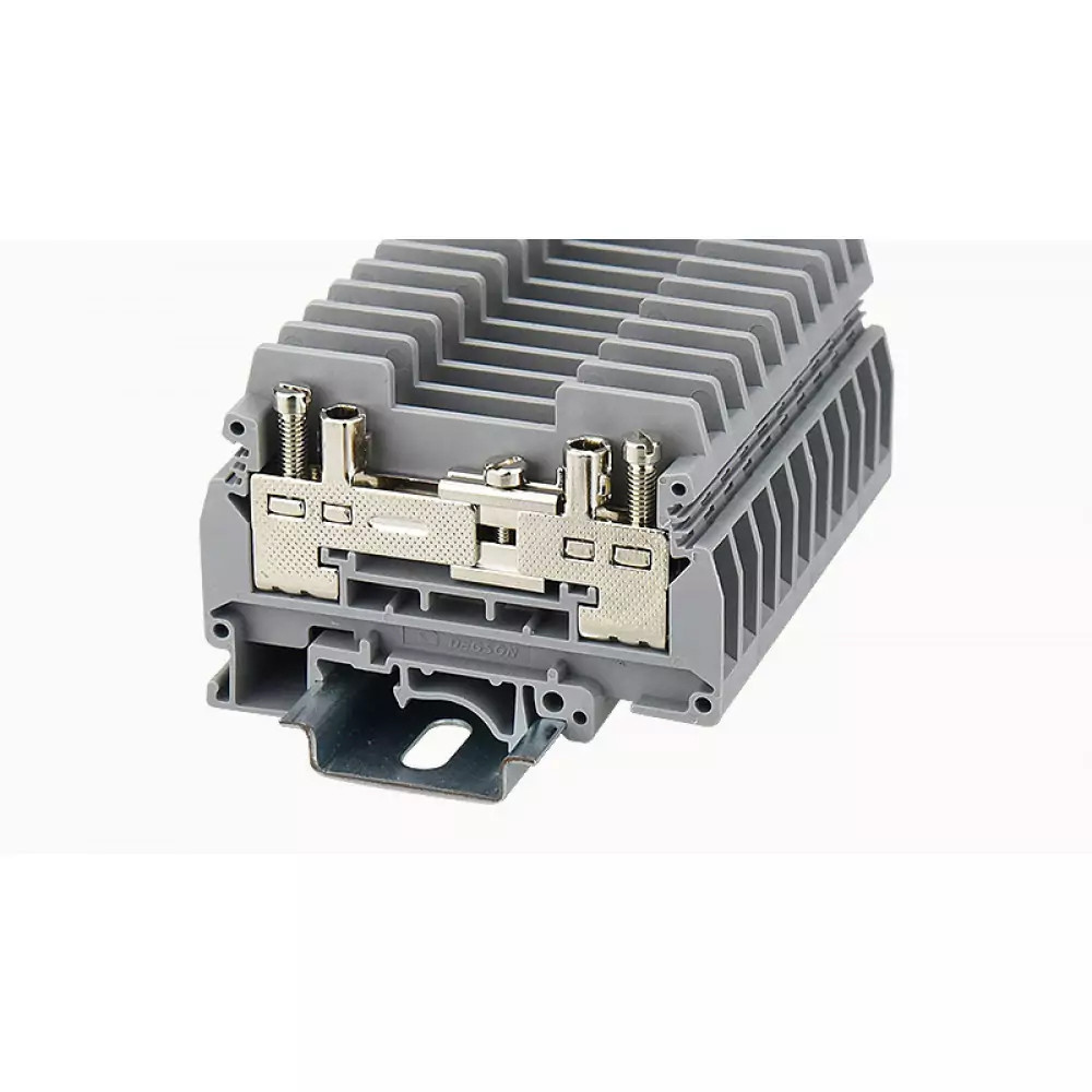 Клеммные колодки Клемма Проходная винтовая JUK1-6S-GY 2-проводная 6 мм2 серая на DIN рейку UTL