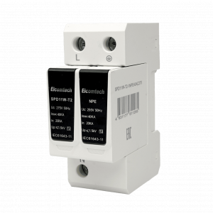 Модульные Устройство защиты импульсных перенапряжений SPD11W-T2-1NPE40AC275 T2 1+NPE 40kA 275V 2х модуль Elcomtech