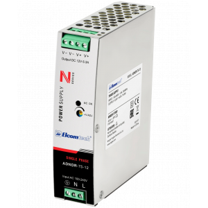 Источники AC/DC Блок питания AC/DC на DIN рейку ADNDR-75-12 75,6W 12V 6,3A Металл Elcomtech